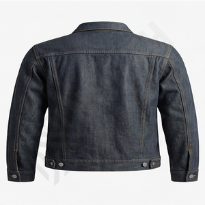 Veste de travail en denim rouge selvedge originale pour homme, style décontracté américain, bleu foncé vintage, jean slim épais, vintage japonais - Product Image 2