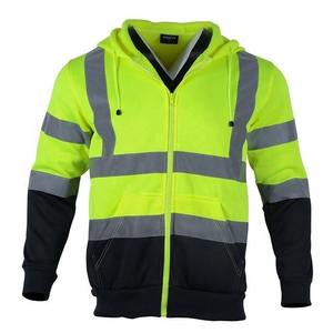 Chaquetas DE SEGURIDAD ignífugas de alta visibilidad Clase 3 para hombre con logotipo personalizado 100% tela polar de poliéster reflectante Hi Vis - Product Image 2