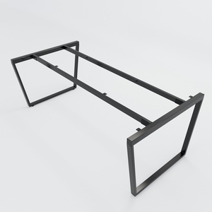 Minimalist 25x50 Iron <b>Office</b> Furniture SFTC103 Small Meeting <b>Table</b> with Angular Design Easy Assembly - Product Image 1