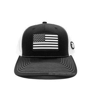 Vêtement quotidien jeune et sportif pour une utilisation en extérieur, casquette de camionneur en maille blanche structurée avec logo en caoutchouc personnalisé, fournisseur fabriqué au Vietnam - Product Image 1