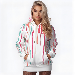 Kem Nhỏ Giọt In Áo Tùy Chỉnh Thời Trang Phố Lông Cừu Áo Thun Với Thiết Kế OEM Và Nhãn Hiệu Riêng Tùy Chọn - Product Image 1