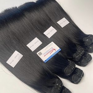 Extensiones de cabello de 6 a 40 pulgadas de longitud completa virgen vietnamita hueso recto súper doble extensiones de cabello Vietnam Factory - Product Image 6