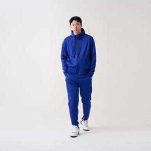 Ensemble de survêtement technique en molleton bleu royal pour homme - Vêtement de sport doux et léger, idéal pour un usage quotidien et les aventures en plein air - Product Image 3