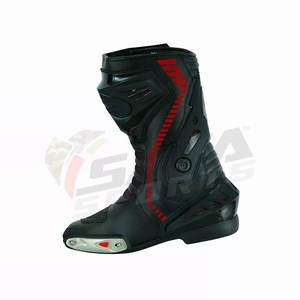 รองเท้ามอเตอร์ไซด์กันน้ำสำหรับผู้ชายรองเท้าหนังมอเตอร์ไซด์สั่งทำ - Product Image 5