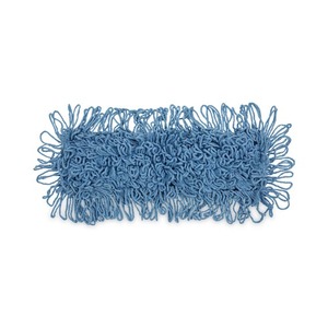 Boardwalk BWK1118 Azul 18 pulgadas. X 5 pulgadas Cabezal de Mopa con Extremos Enlazados de Algodón/Sintético - Product Image 1