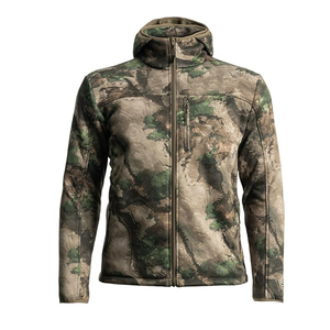 Veste tactique de chasse en softshell camouflage respirante et imperméable pour homme avec capuche en polaire pour la randonnée - Product Image 1