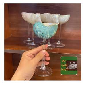 Copa de vino de concha marina hecha a mano de tendencia caliente, copa de concha única para eventos románticos y mesa de comedor de lujo - Product Image 3