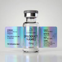Étiquettes autocollantes personnalisées en vinyle pour flacons de laboratoire pour flacons en verre de 2 ml, 3 ml, 5 ml, 10 ml