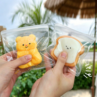 Sacs en plastique transparents à fermeture éclair EVA prêts à être expédiés pour les jouets moelleux, les jouets anti-stress, les jouets à presser, les mini-jouets, emballage