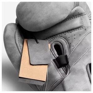 ถุงมือชกมวยไทยแบบสปาร์ริงสำหรับการแข่งขัน ดีไซน์ใหม่ หนังแท้ บุหลายชั้น ยืดหยุ่นได้ พร้อมตะขอ - Product Image 4