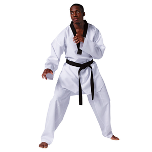 Traje de Taekwondo suave y ligero diseñado para adultos con tela de algodón de primera calidad y ajuste seguro para el entrenamiento de artes marciales - Product Image 1