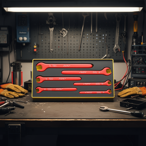 Juego de llaves de boca abierta de un solo extremo Stahlwille VDE de 6 piezas con llaves de inserción TCS - Product Image 3