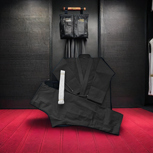 Karate Gi Negro Personalizado, Ropa Deportiva para Hombre Adulto, 380g Poliéster/Algodón, Impresión Digital - Product Image 2