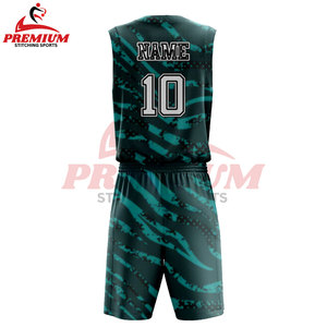 Maillots de basket-ball personnalisés professionnels pour hommes et enfants, ensembles de shorts, uniformes de basket-ball vierges pour collège, séchage rapide - Product Image 2
