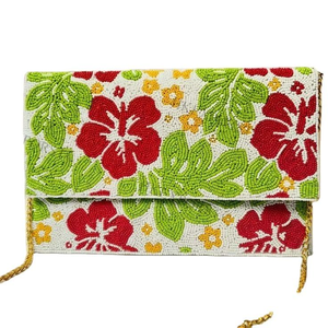 Cute Customizing Beaded Embroidery Bow Beaded <b>Silver</b> Clutch Purse With Handcrafted In Elegant Design BY AFZA ENTERPRISES - Product Image 5