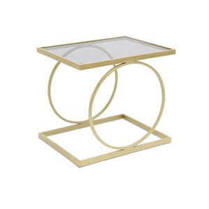 Meubles de table d'hôtel au design moderne avec dessus en marbre blanc Table sur pied en métal de haute qualité pour café boutique prix de gros - Product Image 3