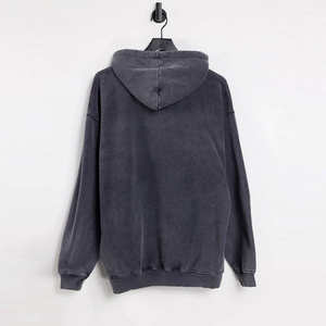 Nouvelle conception, best-seller, sweats à capuche pour hommes en denim délavé, faible MOQ, vente en gros, prix bas, sweats à capuche pour hommes en denim délavé pour la vente en ligne - Product Image 2