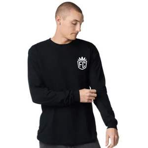 T-shirt à manches longues léger pour homme, en coton, col rond, couleur unie, décontracté, streetwear, haut de tous les jours - Product Image 5