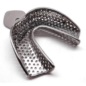 Bandejas de impresión Dental de acero inoxidable alemán Soporte de dientes superior inferior Cubos de impresión Dental Bandejas de impresión - Product Image 2
