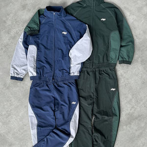 Ensemble de survêtements personnalisés pour hommes vêtements de sport veste zippée en nylon et polyester survêtement coupe-vent OEM & ODM Logo Hip Hop Streetwear de haute qualité - Product Image 5