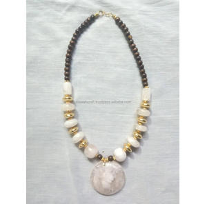 Collar llamativo colorido de moda con estilo, collar de cadena de cristal de resina multicolor, regalo para mujeres y niñas - Product Image 5