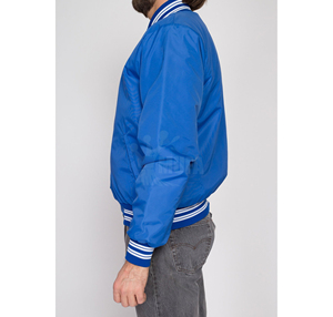 Men's Winter Casual Baseball Plus Letterman <b>Varsity</b> <b>Jacket</b> Stand Collar Embroidered Design Breathable Quick Dry Woolen Fabric - Product Image 5