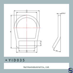 YID035 ห่วงรูปตัว D แบบงอในกล่องบรรจุภัณฑ์ - Product Image 3