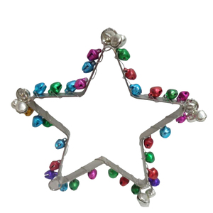 Juego de decoración del hogar de diseño real de 3 hierro/Cuentas colgantes estrella niquelado adorno colgante de pared para decoración de Navidad - Product Image 4