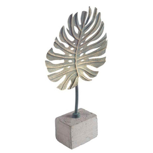 Meilleure qualité feuille ornements Art déco métal artisanat marbre Base maison salon décor - Product Image 1