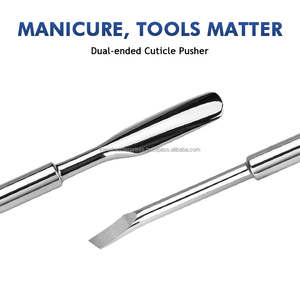 Removedor de Cutículas Profesional Reutilizable de Acero Inoxidable con Doble Extremo en Forma de Cuchara, Eliminador de Piel Muerta, Limpiador de Uñas para Manicura - Product Image 2
