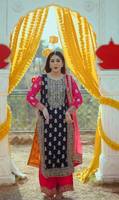 Nouvel ensemble Bollywood Style Fox Top-Plazzo Dupatta entièrement cousu, prêt-à-porter, extensible, infroissable, réversible, séchage rapide, pour toutes les occasions