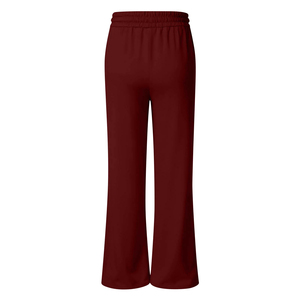 Pantalones Deportivos Anchos de Mujer al por Mayor de Alta Calidad con Logotipo Personalizado, Pantalones de Pierna Ancha Rectos para Mujer - Product Image 3