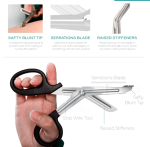 Ciseaux de sauvetage médical paramédic Ciseaux médicaux de traumatologie Ciseaux de traumatologie Ciseaux de pansement de haute qualité par ANAAIF - Product Image 6