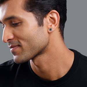 Trọng lượng nhẹ Bạc celesse hợp thời trang tôn giáo Stud Bông tai Zircon ngọc trai kim cương với bóng mô hình hình học cho anh ta cho các bên - Product Image 6