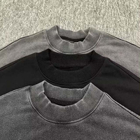 Sudaderas con Capucha Unisex de Alta Calidad 100% Algodón, Logotipo Personalizado Bordado, Estampado Animal con Pedrería, Estilo Vintage Ácido