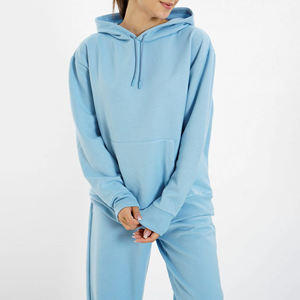 Sudadera con Capucha Personalizada de Gran Tamaño, Corta, de Felpa de Algodón, con Logotipo Frontal, para Mujer, Servicio OEM - Product Image 2