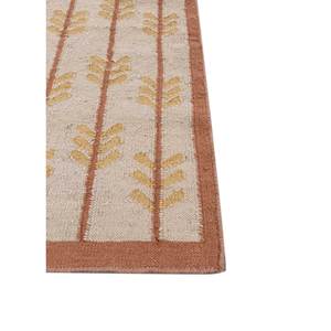 Alfombras de Lana Tejida Plana Orenda Ivory, Algodón Orgánico ADWL-13254, Rayadas, para Sala de Estar, Pasillo, Rectangulares, Estilo Rompecabezas - Product Image 4