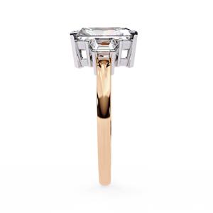 Anillo Solitario Opulento de 14K para Mujer, con Certificado IGI, Piedra Natural Multicolor, Corte Radiante, Engaste de Puntas, para Boda o Compromiso - Product Image 5