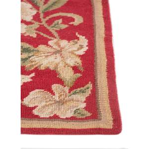 Chinese (c.2000) Ribbon Red/Wasabi Tapestry Elegant <b>Wall</b> <b>Decorative</b> Tapestry - Product Image 4