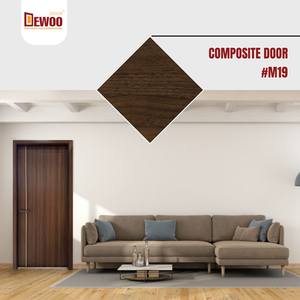 Interior <b>Door</b> for Hotels DEWOO Modern Design WPC <b>Door</b> for Bedroom and Bathroom Soundproof and Waterproof Composite PVC - Product Image 3