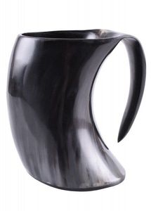 VINO BÚFALO PULIDO ARTESANAL VIKING BEBER HORN CERVEZA STEIN Beber Cuerno taza Viking Beber Cuerno Taza de café - Product Image 4