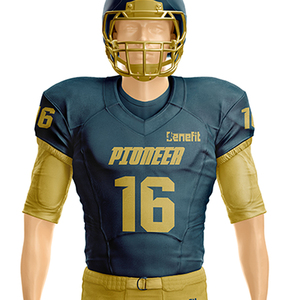 เสื้อเจอร์ซี่อเมริกันฟุตบอลชุดเล่นฟุตบอลสำหรับผู้ใหญ่เสื้ออเมริกันฟุตบอลดีไซน์ใหม่กลางแจ้ง - Product Image 4