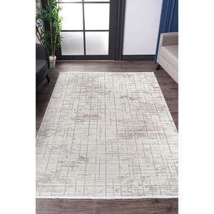 Alfombra Netline BI002, Diseño Moderno Bristol, Color Crema, 100% Acrílico, No Desprende Pelusa, Fácil de Limpiar, Duradera, para Dormitorio y Estudio, Home Depot - Product Image 2