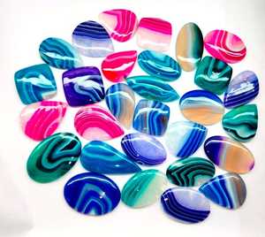 ชุดเครื่องเพชรพลอยโอนิกซ์ขัดเงาหลากสีสำหรับรักษาเครื่องประดับทรงหลวม - Product Image 2