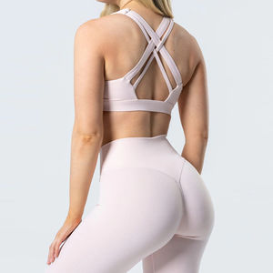 Telas personalizadas Mujeres Fitness Leggings Gimnasio Pantalones de entrenamiento Tight V Waisted Butt Lifting Yoga Leggings Mujeres - Product Image 4