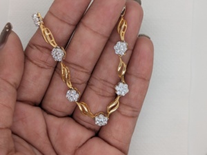 2.45 Ct Lab Grown Diamond Cluster Tennis <b>Bracelet</b>, Vintage Style Diamond <b>Bracelet</b>, <b>Solid</b> 14k White/Yellow/Rose Gold Jewelry Gift - Product Image 5