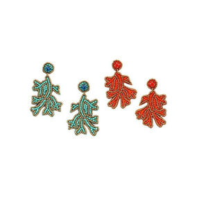 Handmade Leopard Pattern Seed Beads Embroidery Drop Earrings From India <b>Fashion</b> <b>Accessory</b> for Party - Product Image 1
