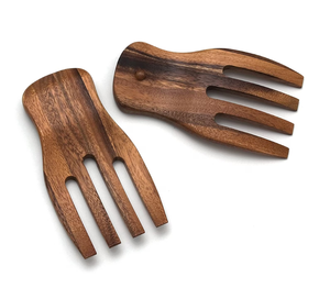 Cuillère à main en bois de conception classique la plus exigeante Serveur de pâtes à salade de fruits Qualité standard Emballage personnalisé - Product Image 1
