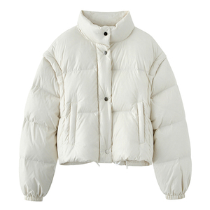 Venta al por mayor de moda logotipo personalizado chaquetas de las mujeres burbuja chaqueta puffer - Product Image 3