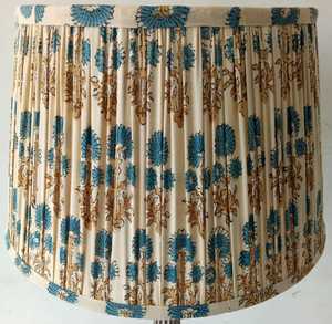 Pantalla de lámpara de tela minimalista nórdica para interiores moderna, impresión plisada de PVC personalizada, piezas de repuesto E26/E27, cubierta de lámpara Nórdica - Product Image 3